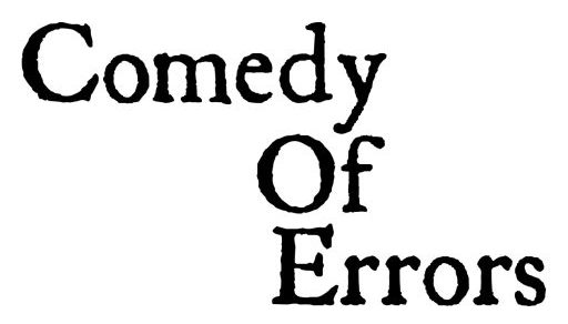 Comedy of Errors Logo