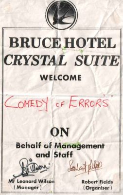 1987.05.27. Bruce Hotel, East Kilbride