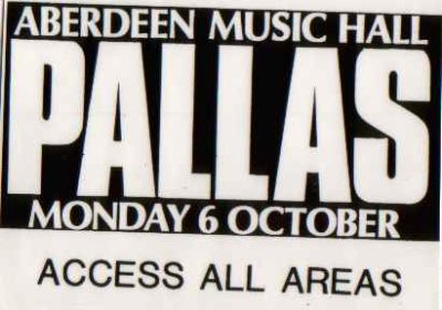 1986.10.06. Music Hall, Aberdeen